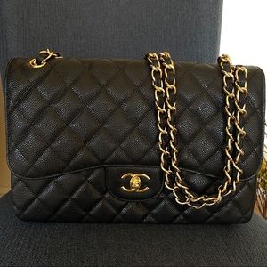 Chanel flap black bag